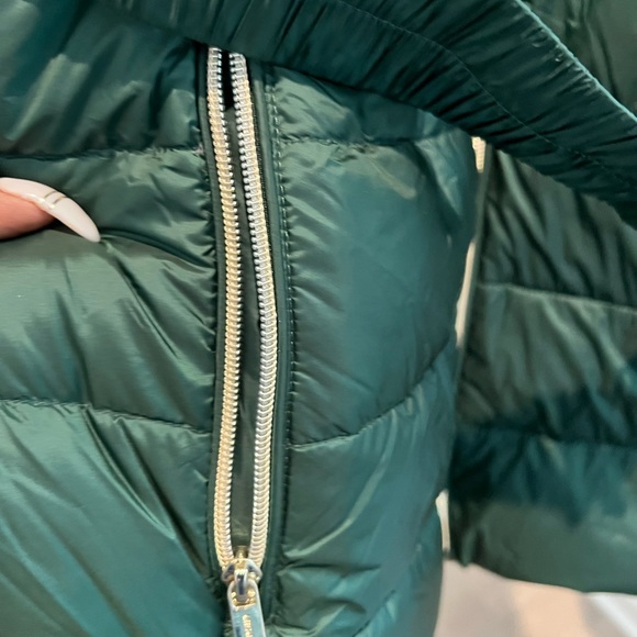 NWT Dark Emerald Green Michael Kors Puffer Jacket Sz Small - Picture 3 of 7